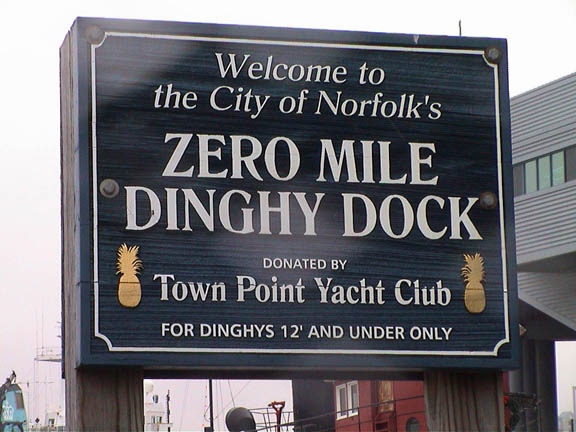 50 D Norfolk VA Zero Mile DIngy Dock